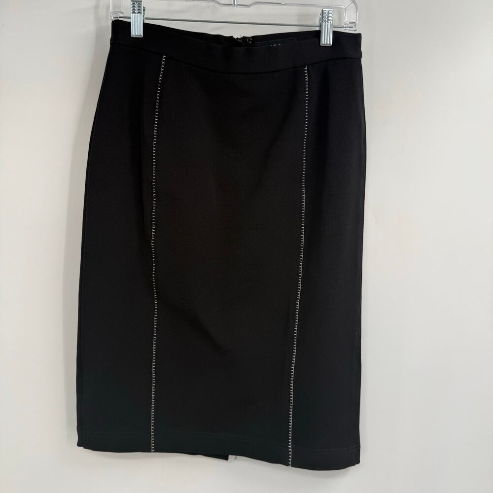 Pink Tartan Straight Pencil Skirt Womens Size 4 Black Carrer Professional Vent